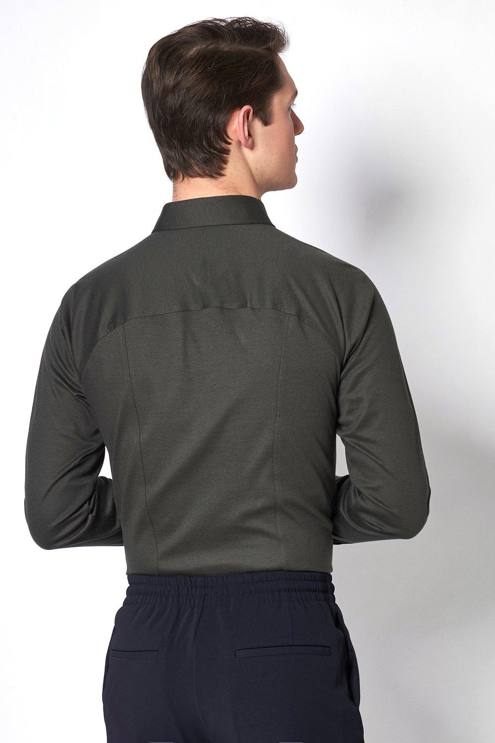 DESOTO shirt NEW HAI 1/1-100% katoen-HEREN SHIRTS-Groen