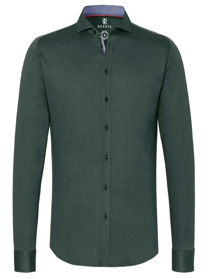 DESOTO shirt NEW HAI 1/1-100% katoen-HEREN SHIRTS-Groen