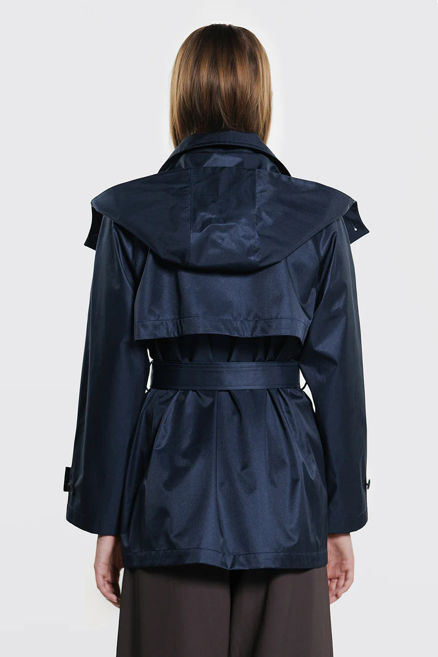 Duno Aurel trenchcoat – Blauw-60% katoen, 40% polyester-DAMES JASSEN & JACKS-Blauw