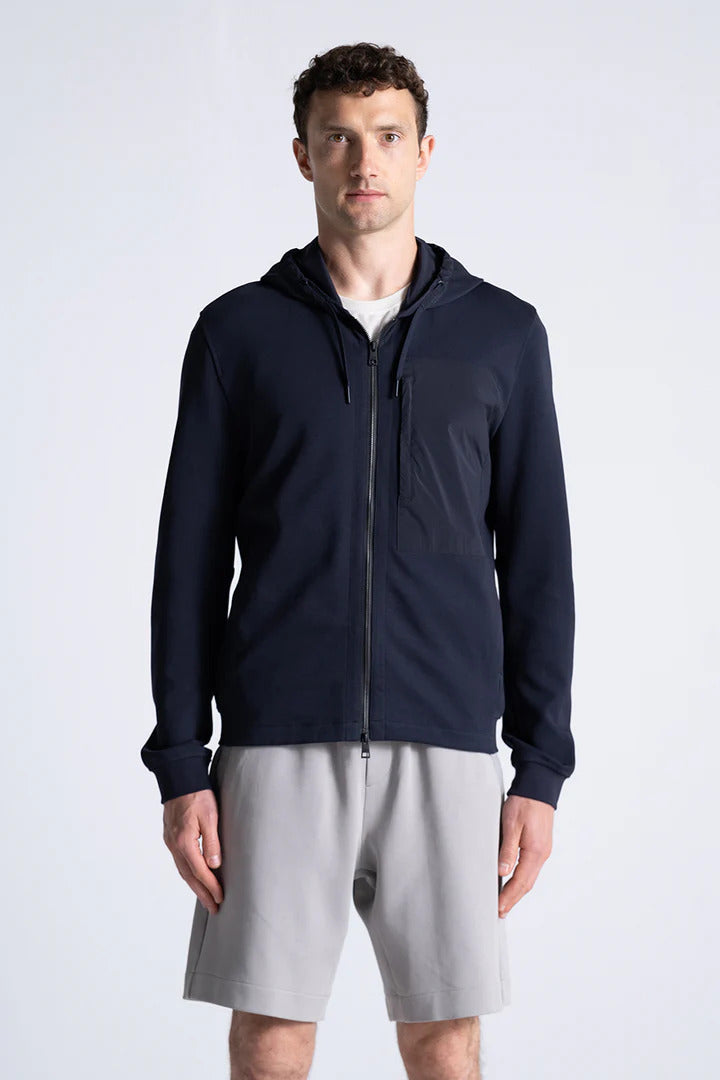 DUNO buitenvest ASTRO-70% Katoen<br />30% Polyester-HEREN JASSEN & JACKS-Blauw