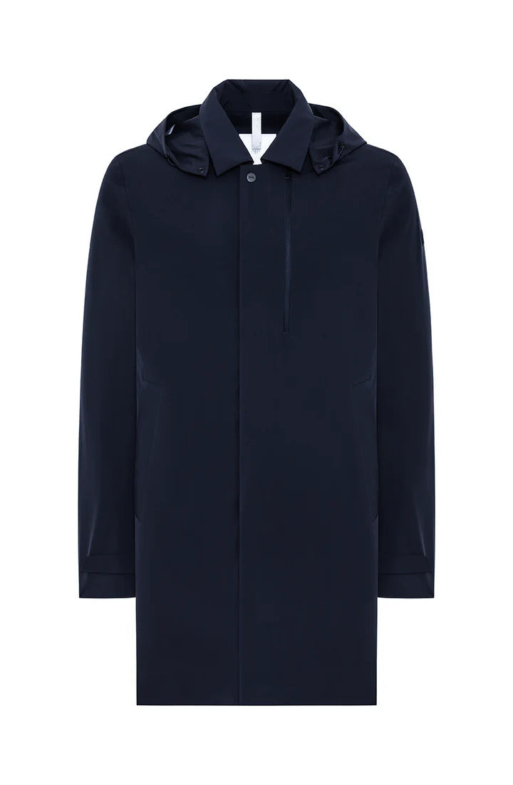 DUNO coat STORM dark night-86% Polyamide<br />14% Elastane-HEREN JASSEN & JACKS-Blauw