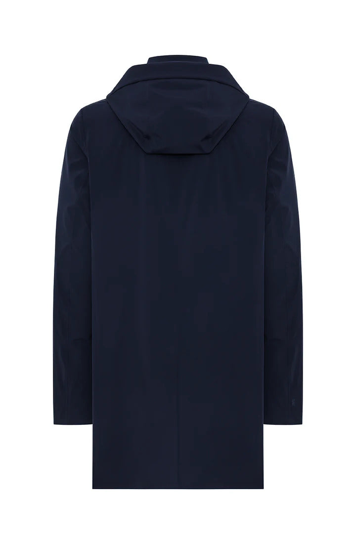 DUNO coat STORM dark night-86% Polyamide<br />14% Elastane-HEREN JASSEN & JACKS-Blauw