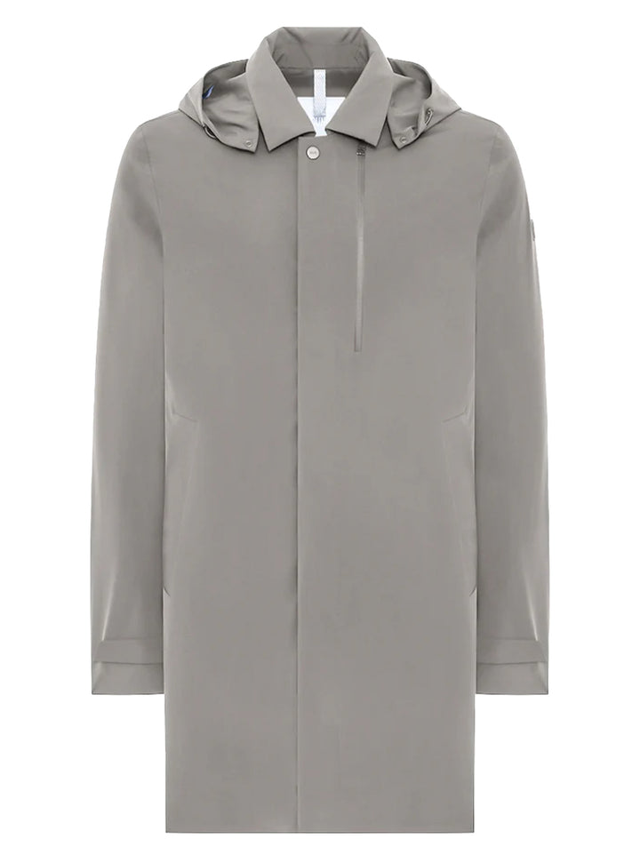 DUNO coat STORM taupe grey-86% Polyamide<br />14% Elastane-HEREN JASSEN & JACKS-Grijs