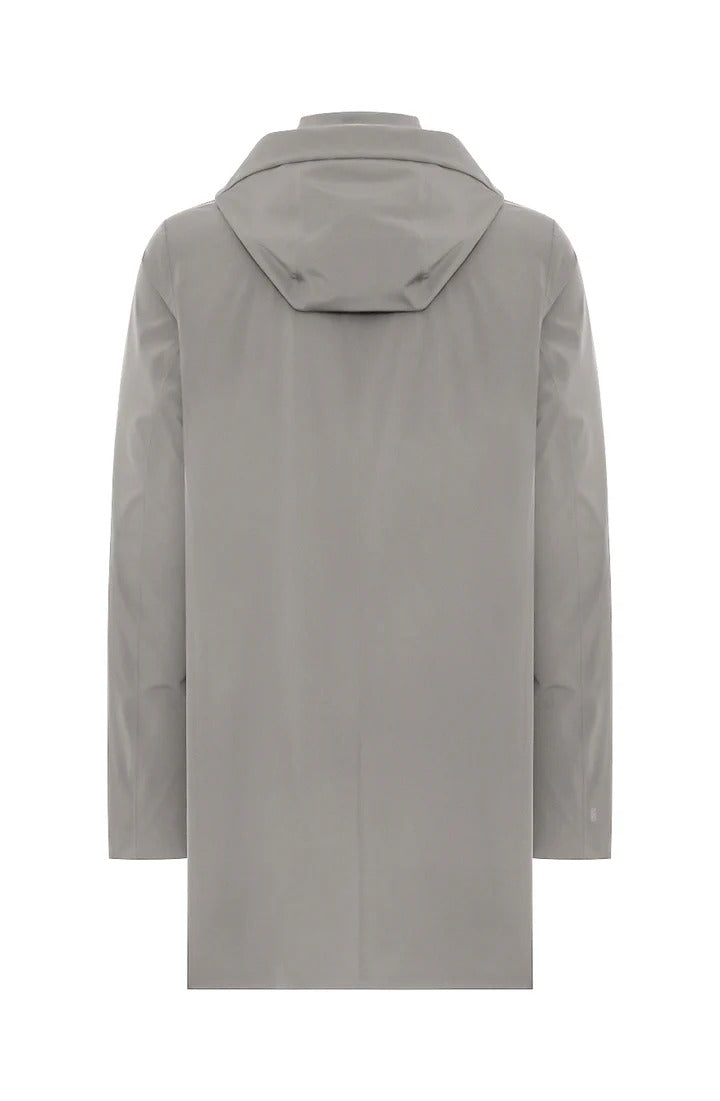 DUNO coat STORM taupe grey-86% Polyamide<br />14% Elastane-HEREN JASSEN & JACKS-Grijs