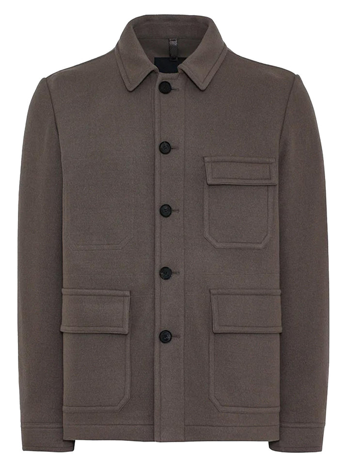 Duno Gerrit Wollen Jack – Beige-68% wol, 27% polyamide, 5% cashmere-HEREN JASSEN & JACKS-Beige