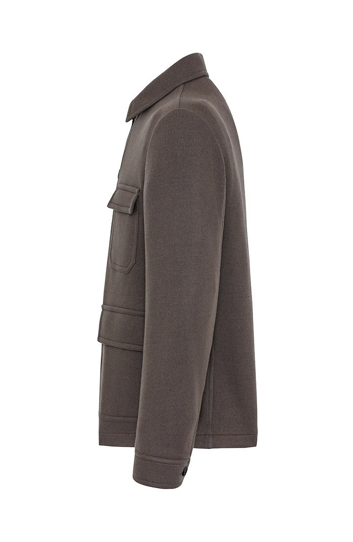 Duno Gerrit Wollen Jack – Beige-68% wol, 27% polyamide, 5% cashmere-HEREN JASSEN & JACKS-Beige