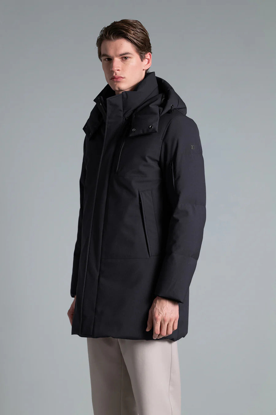 Duno Geyser P Down Parka – Grijs-70% Polyester<br />30% Viscose-HEREN JASSEN & JACKS-Grijs