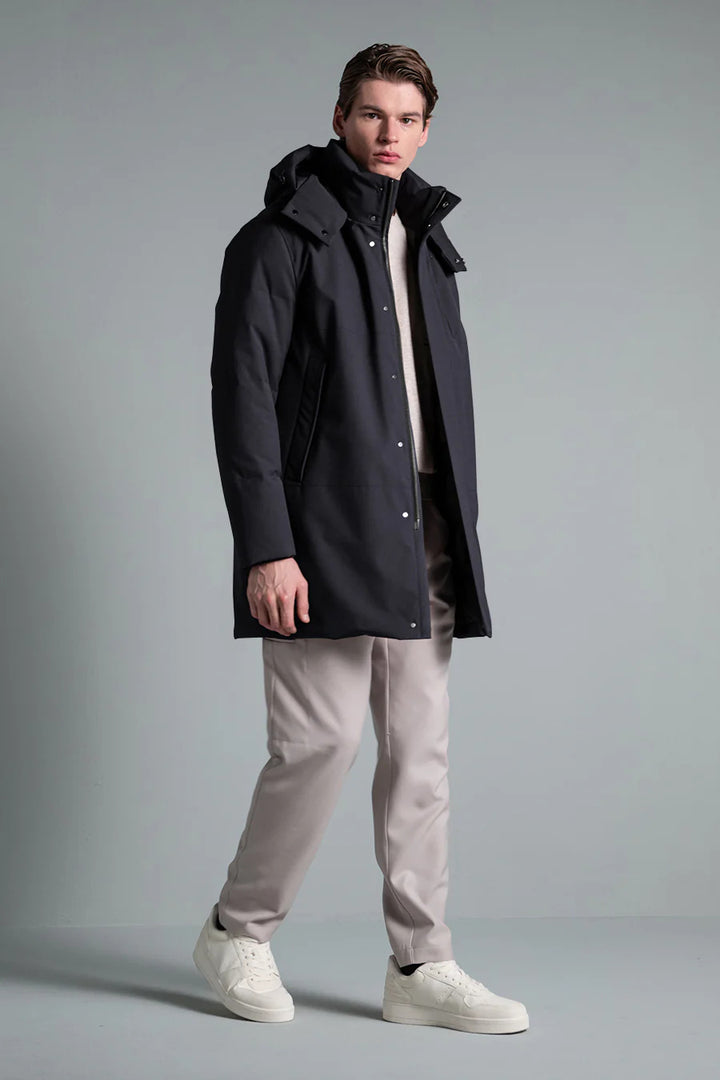 Duno Geyser P Down Parka – Grijs-70% Polyester<br />30% Viscose-HEREN JASSEN & JACKS-Grijs