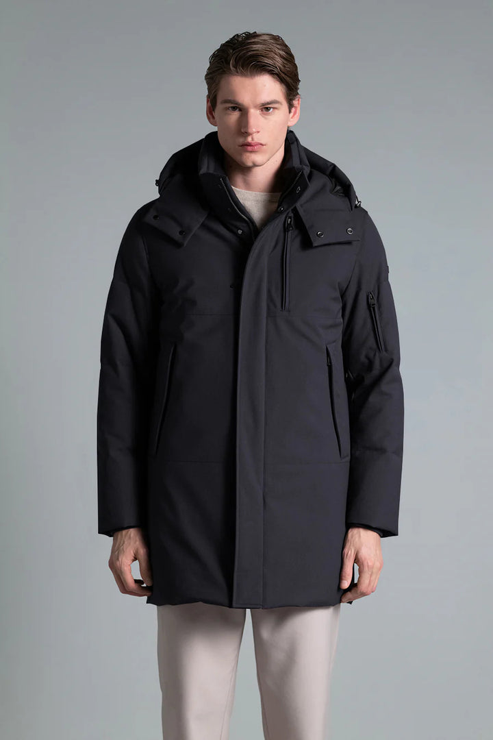 Duno Geyser P Down Parka – Grijs-70% Polyester<br />30% Viscose-HEREN JASSEN & JACKS-Grijs