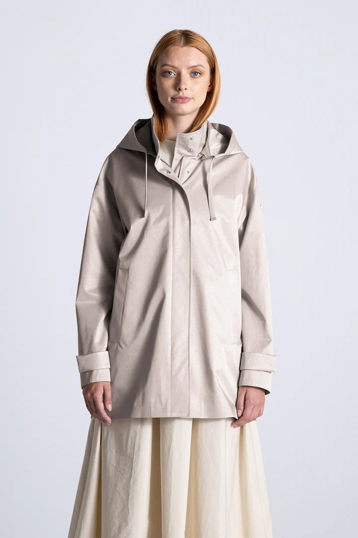 DUNO korte parka KAYLE-60% Katoen<br />40% Polyester-DAMES JASSEN & JACKS-Beige