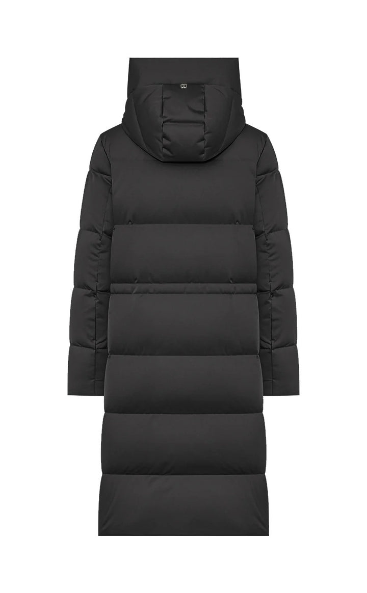 Duno SHEGAN Lange Donsjas – Bruin-100% polyester-DAMES JASSEN & JACKS-Bruin