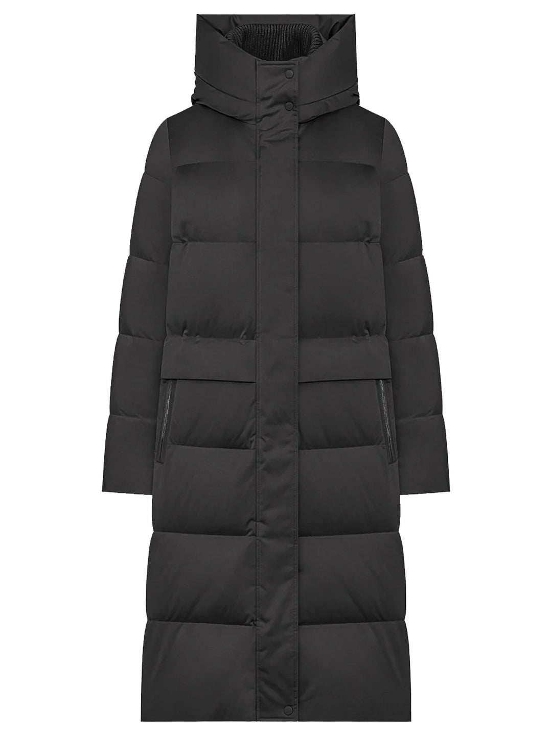 Duno SHEGAN Lange Donsjas – Bruin-100% polyester-DAMES JASSEN & JACKS-Bruin