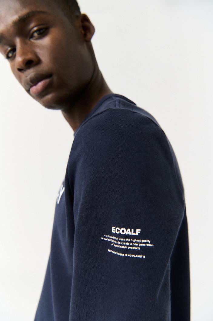 Ecoalf NORTEN sweatshirt-100% katoen-HEREN TRUIEN & VESTEN-Blauw