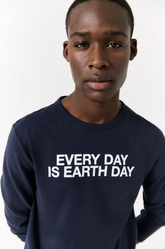 Ecoalf NORTEN sweatshirt-100% katoen-HEREN TRUIEN & VESTEN-Blauw