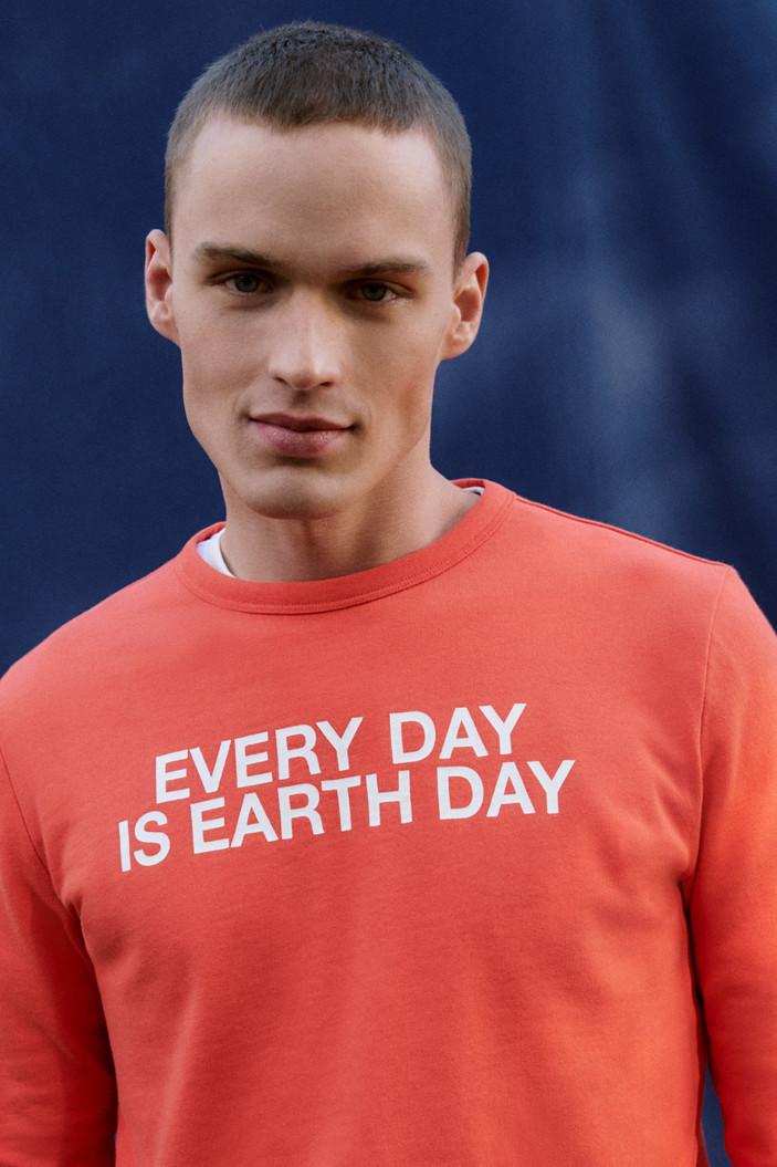 Ecoalf NORTEN sweatshirt-100% katoen-HEREN TRUIEN & VESTEN-Oranje