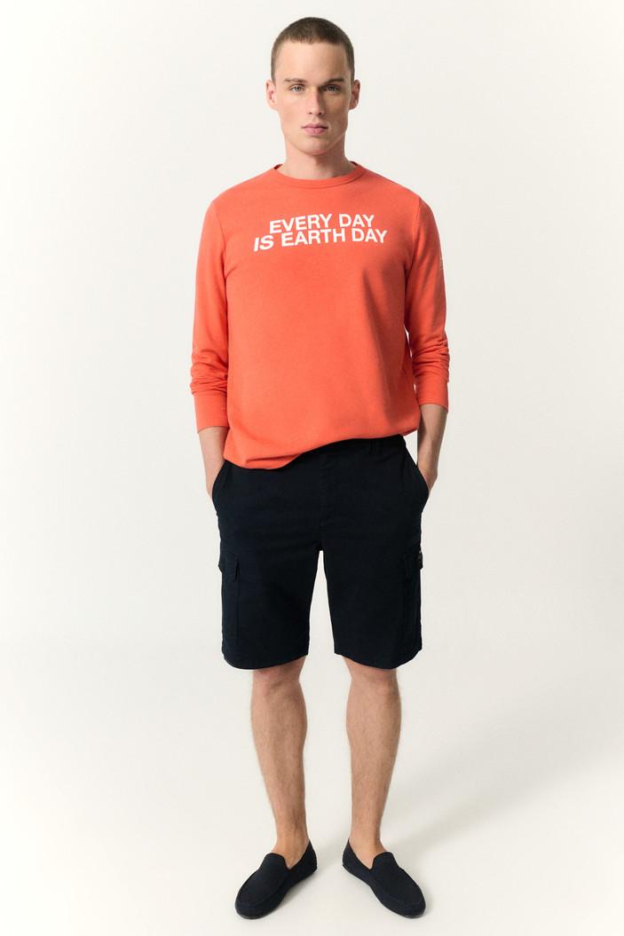 Ecoalf NORTEN sweatshirt-100% katoen-HEREN TRUIEN & VESTEN-Oranje