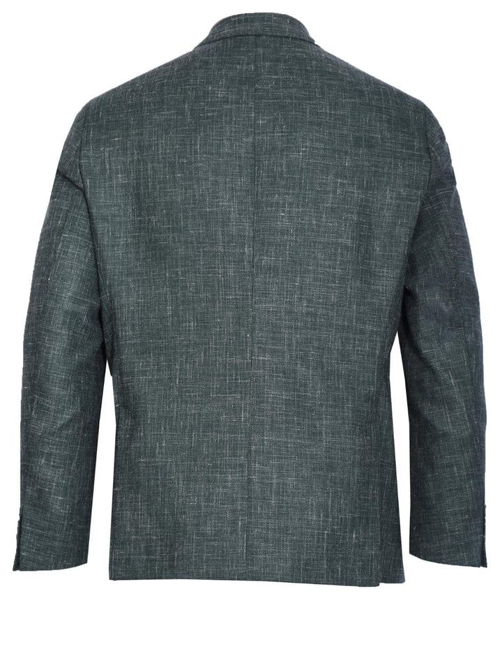 Eduard Dressler colbert-69% wol, 16% zijde, 13% linnen-HEREN PAKKEN & COLBERTS-Groen