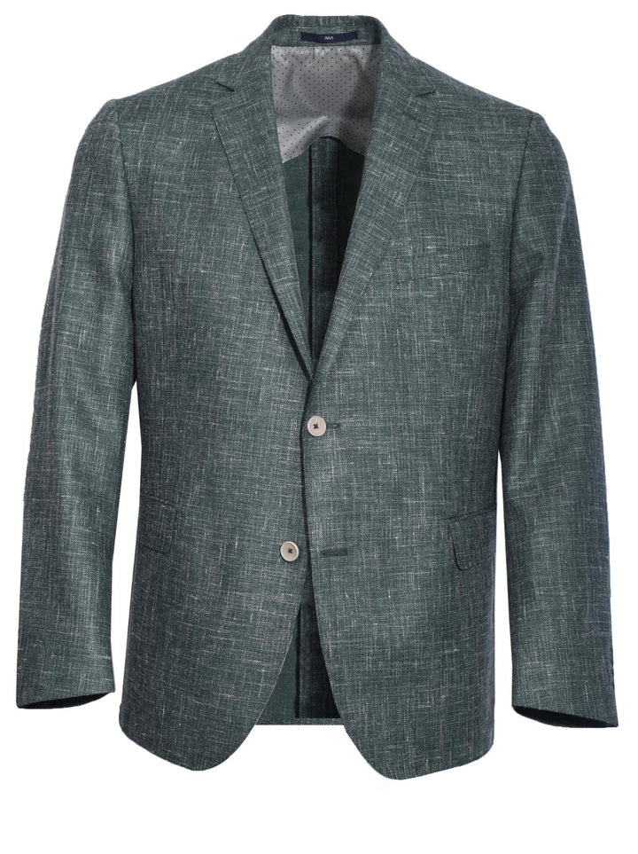 Eduard Dressler colbert-69% wol, 16% zijde, 13% linnen-HEREN PAKKEN & COLBERTS-Groen