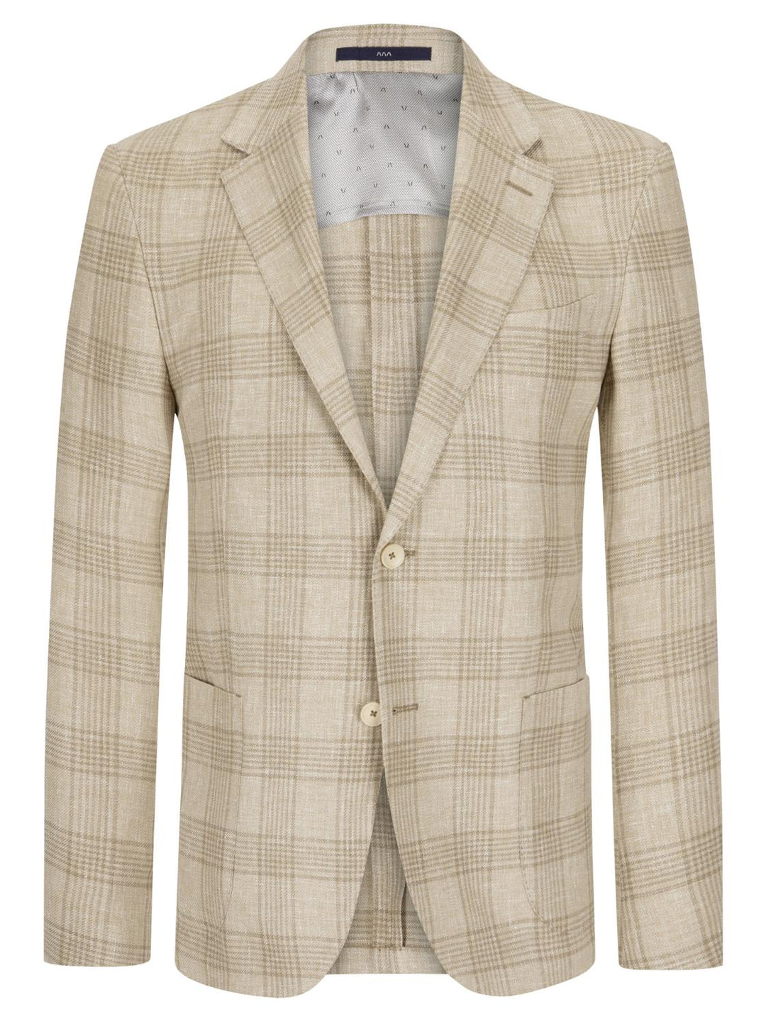 Eduard Dressler SAWYER-49% linnen, 32% wol, 19% zijde-HEREN PAKKEN & COLBERTS-Beige