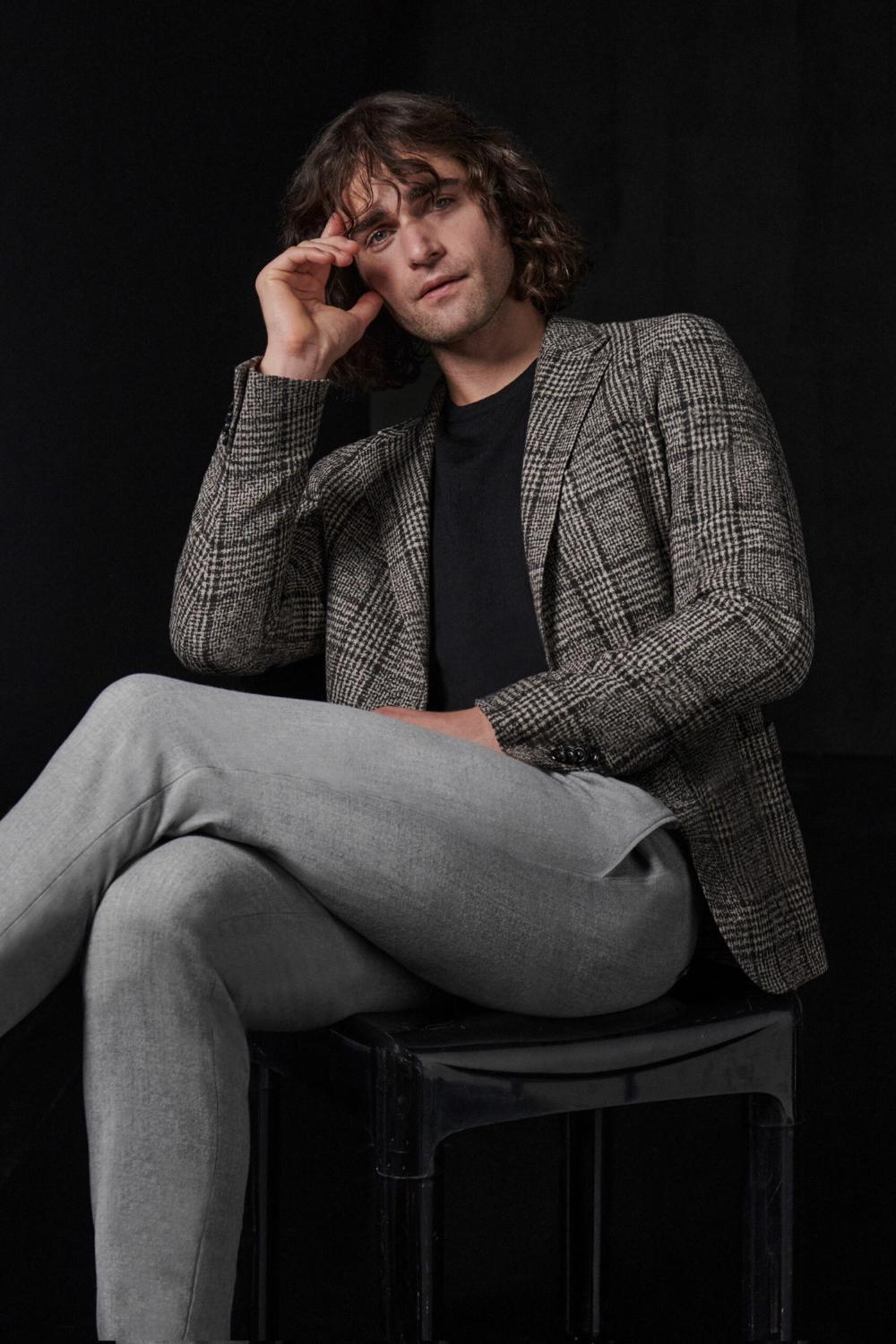 Eduard Dressler SENDRIK HL-86% wol, 14% polyester-HEREN PAKKEN & COLBERTS-Grijs