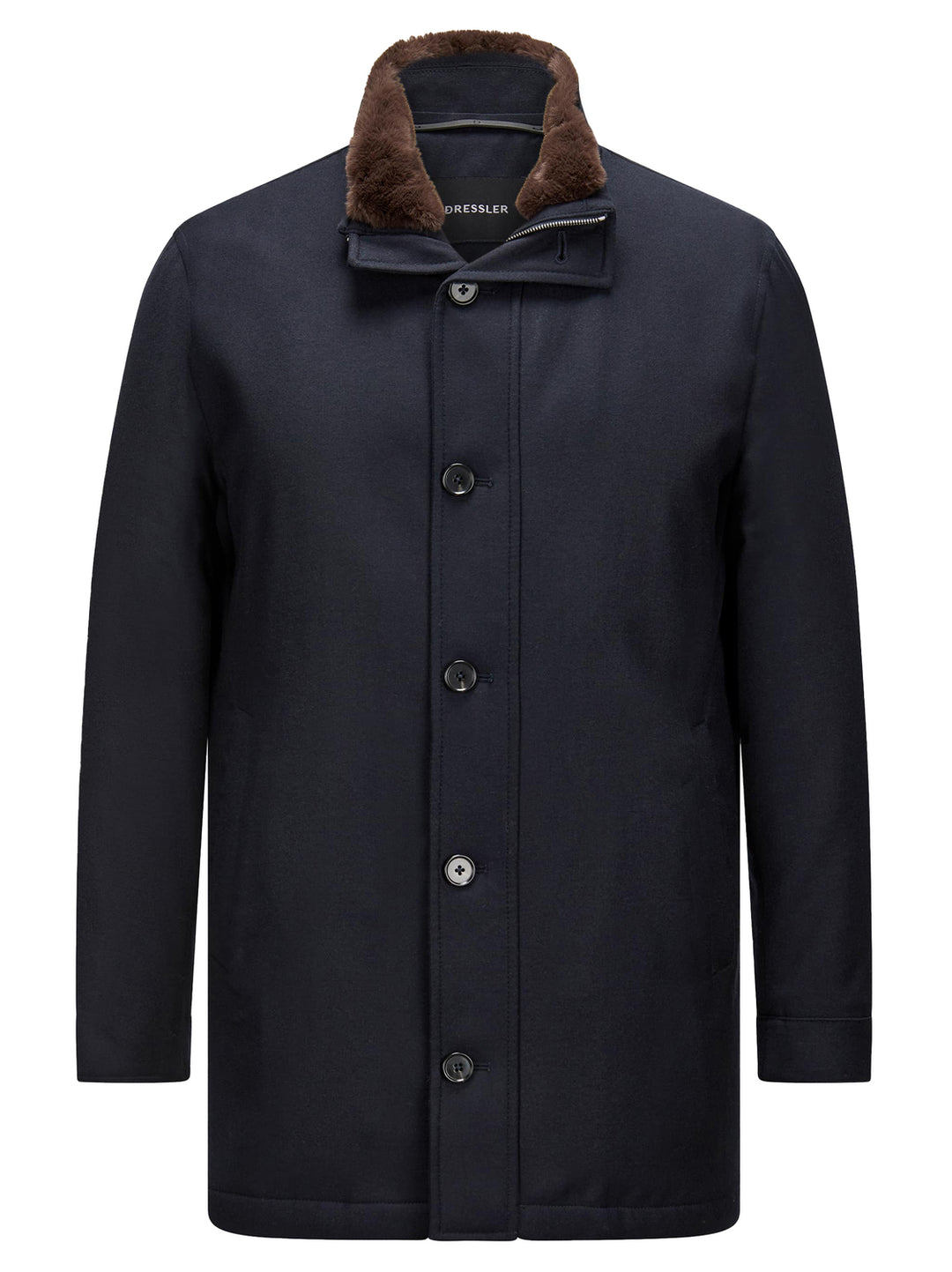 Eduard Dressler Wollen Jas – Blauw-100% wol-HEREN JASSEN & JACKS-Blauw