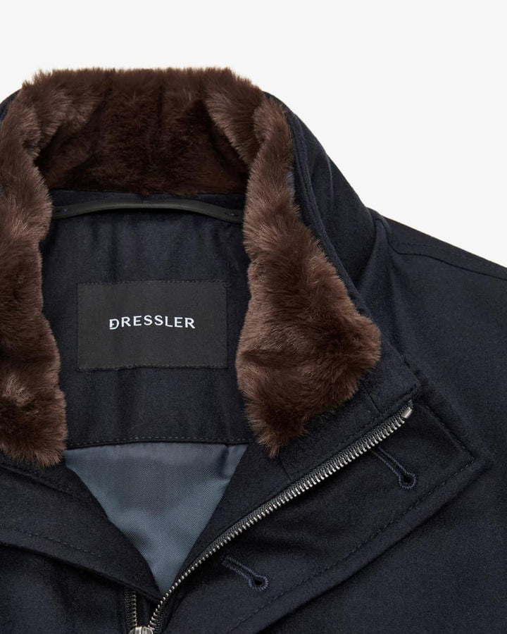 Eduard Dressler Wollen Jas – Blauw-100% wol-HEREN JASSEN & JACKS-Blauw