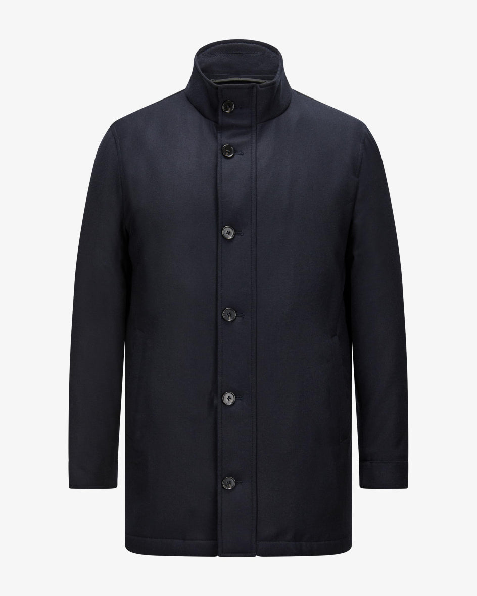 Eduard Dressler Wollen Jas – Blauw-100% wol-HEREN JASSEN & JACKS-Blauw