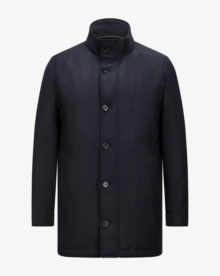 Eduard Dressler Wollen Jas – Blauw-100% wol-HEREN JASSEN & JACKS-Blauw