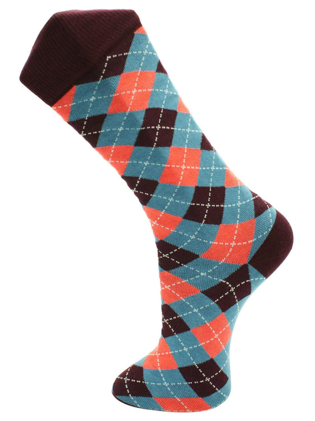 Effio sokken Diamond-76% cotton, 22% polyamide, 2% lycra-HEREN ONDER- EN BADMODE-Bordeaux