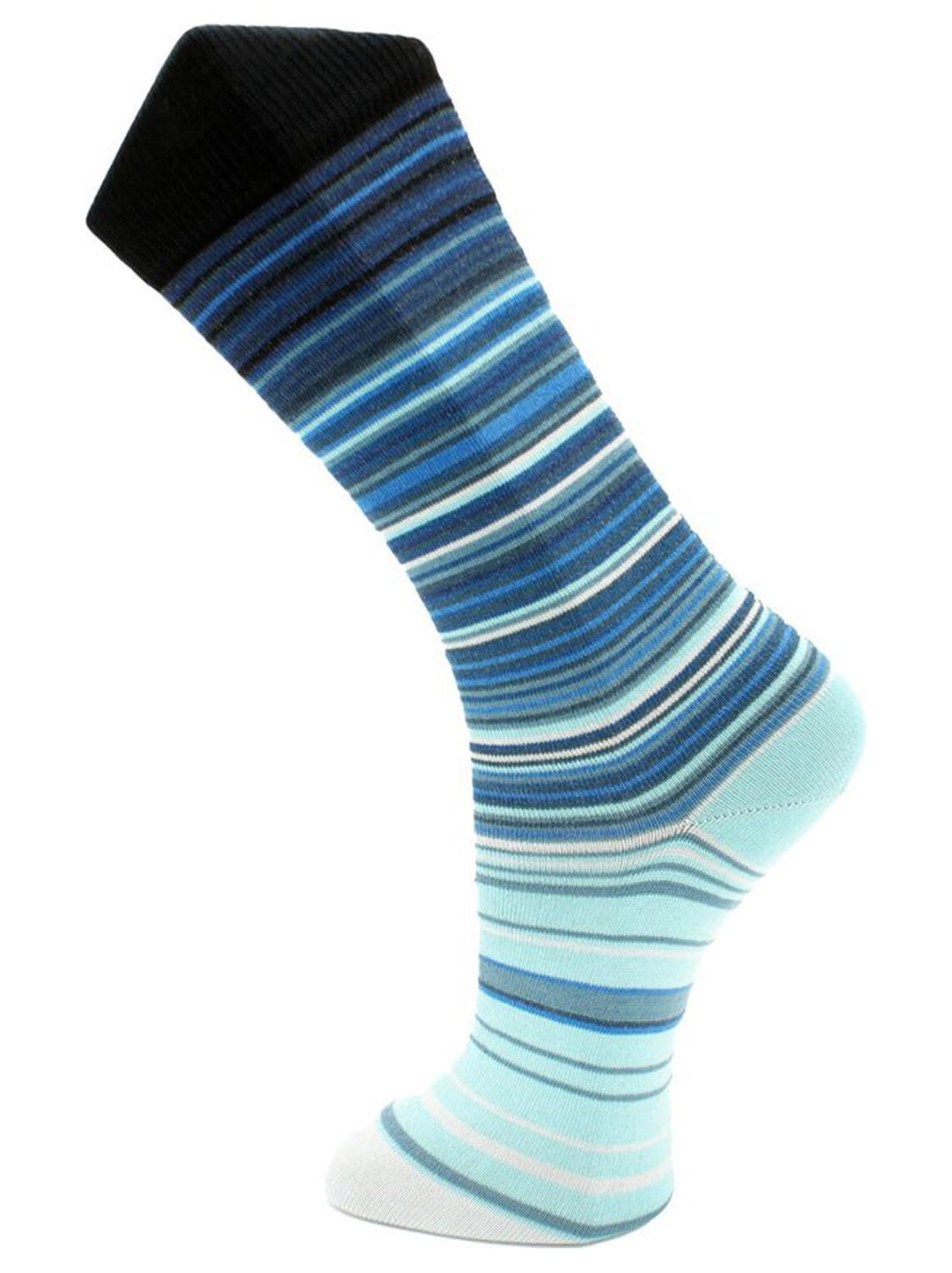 Effio WARMING STRIPES sokken-83% cotton, 15% polyamide, 2% lycra-HEREN ONDER- EN BADMODE-Blauw