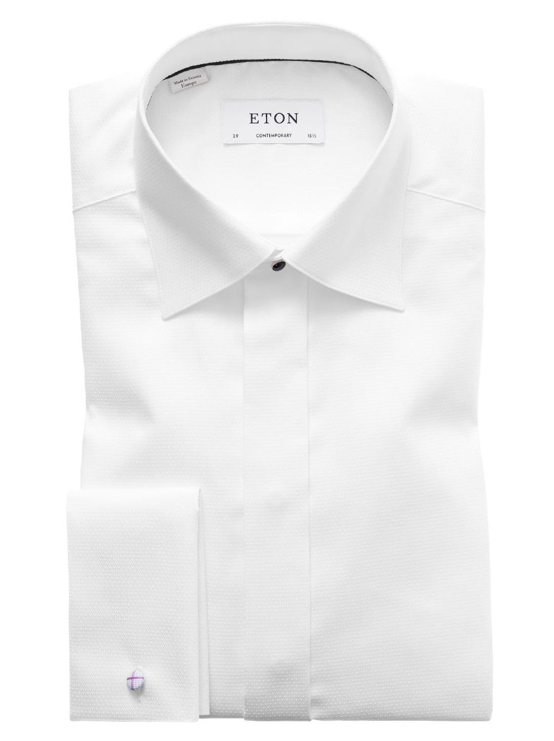 Eton cf smokinghemd-100% katoen-HEREN GELEGENHEIDSKLEDING-Wit