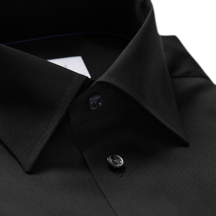 Eton classic fit overhemd NOS-100% katoen-HEREN SHIRTS-Zwart