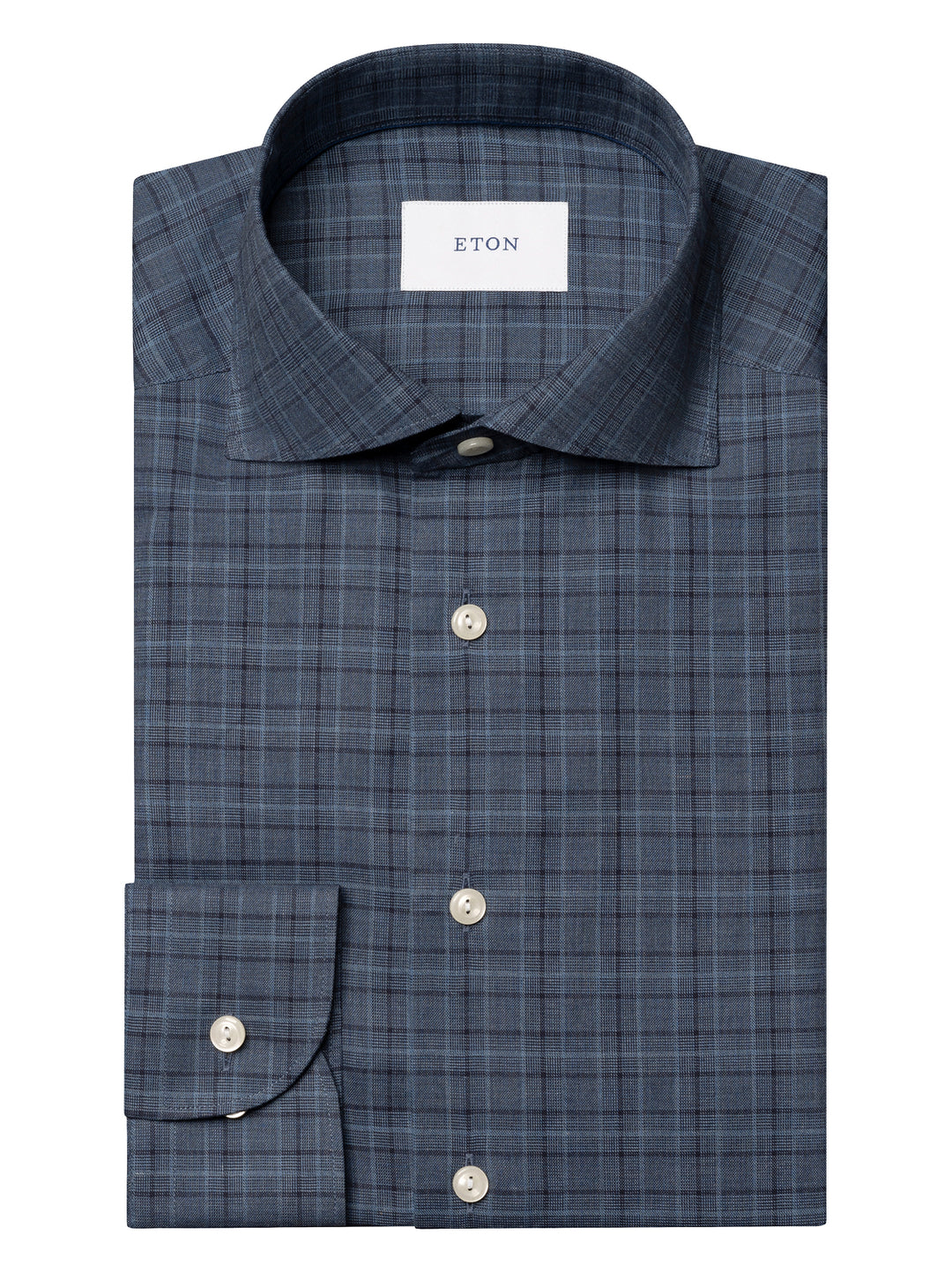 Eton – Contemporary Fit Business Shirt Blauw-100% katoen-HEREN SHIRTS-Blauw