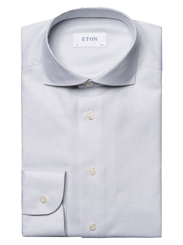 Eton contemporary fit overhemd-100% katoen-HEREN SHIRTS-Grijs