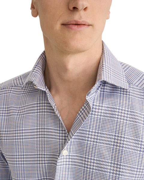 Eton Contemporary Fit Overhemd – Blauw-100% katoen-HEREN SHIRTS-Blauw