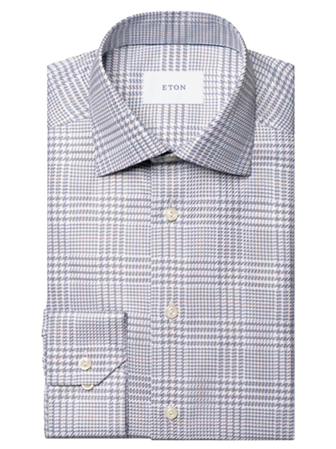 Eton Contemporary Fit Overhemd – Blauw-100% katoen-HEREN SHIRTS-Blauw