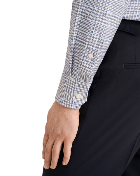 Eton Contemporary Fit Overhemd – Blauw-100% katoen-HEREN SHIRTS-Blauw