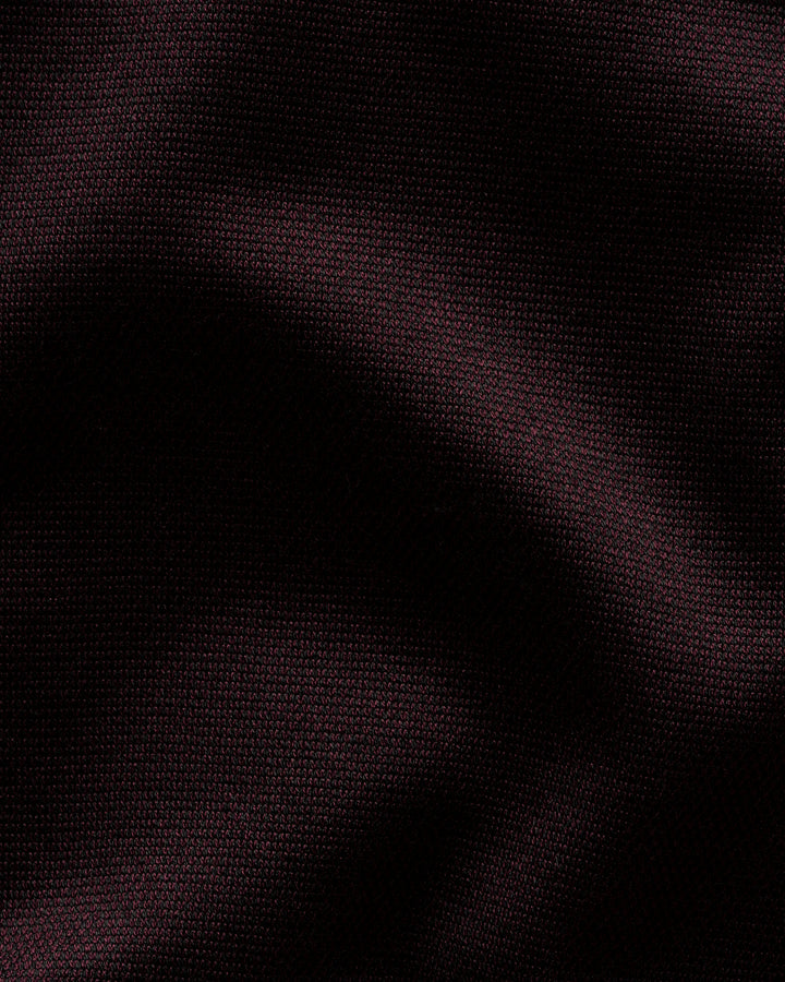 Eton Filo di Scozia Knit Shirt Contemporary Fit-100% katoen-HEREN SHIRTS-Rood