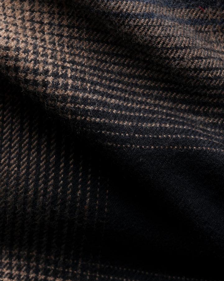 Eton Flanellen Ruitshirt – Bruin-100% katoen-HEREN SHIRTS-Bruin