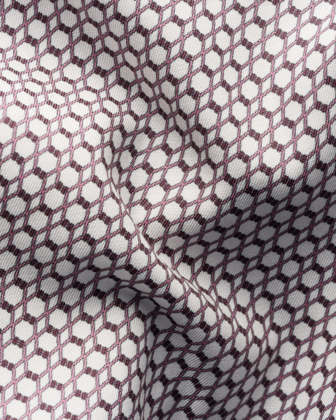 Eton Geometric Twill Shirt Conteporary Fit – Rood-100% katoen-HEREN SHIRTS-Rood
