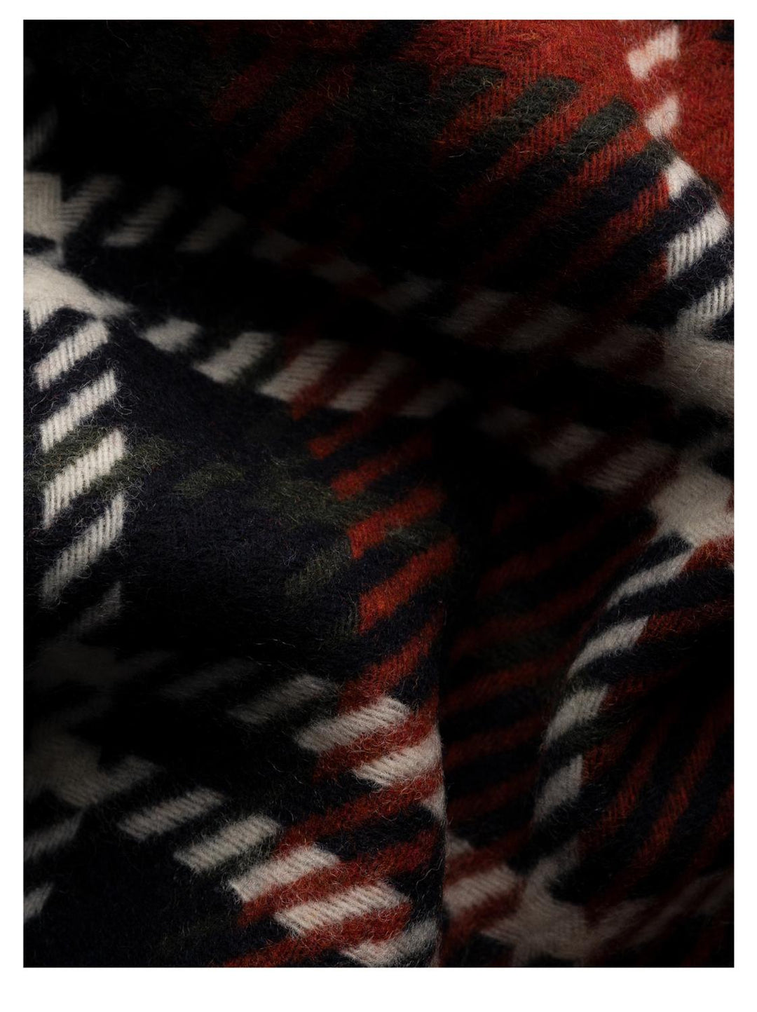 Eton geruite wollen sjaal-100% wol-HEREN ACCESSOIRES-Rood