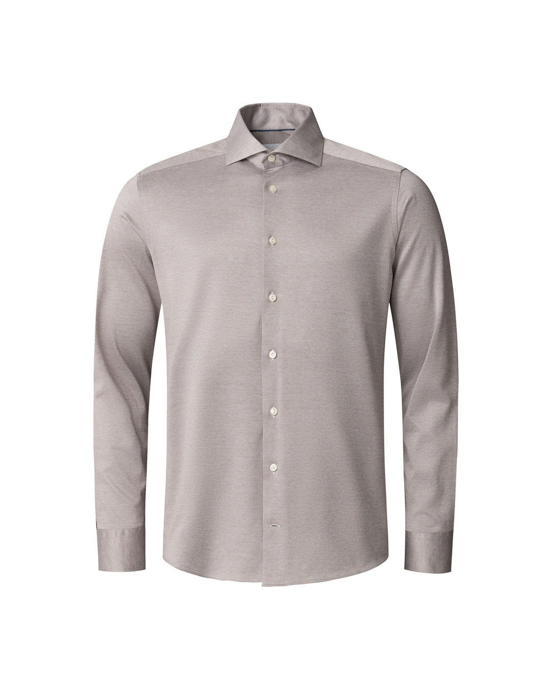 Eton Houndstooth Twill Shirt – Bruin-100% katoen-HEREN SHIRTS-Bruin