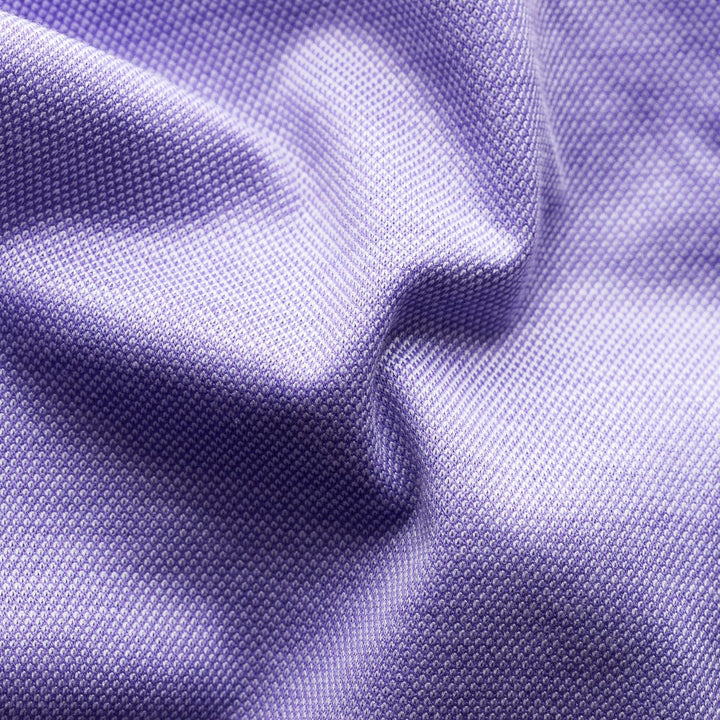 Eton knit pique slim shirt-100% katoen-HEREN SHIRTS-Paars