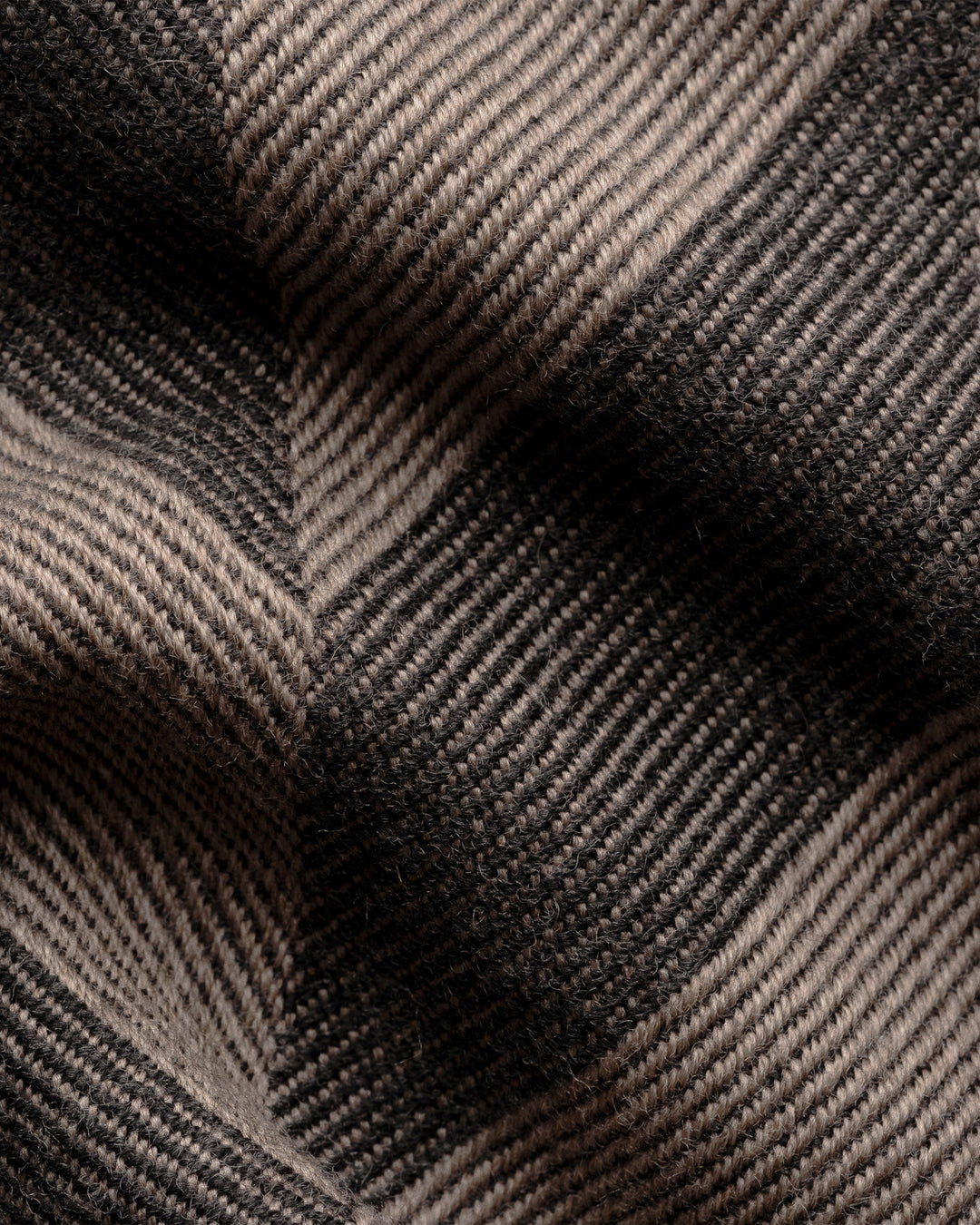 Eton Large Chevron Wollen Sjaal – Bruin-100% merino wol-HEREN ACCESSOIRES-Bruin