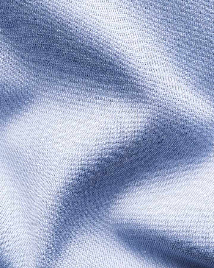 Eton Medallion Effect Contemporary Twill Shirt -100% katoen -HEREN SHIRTS-Blauw