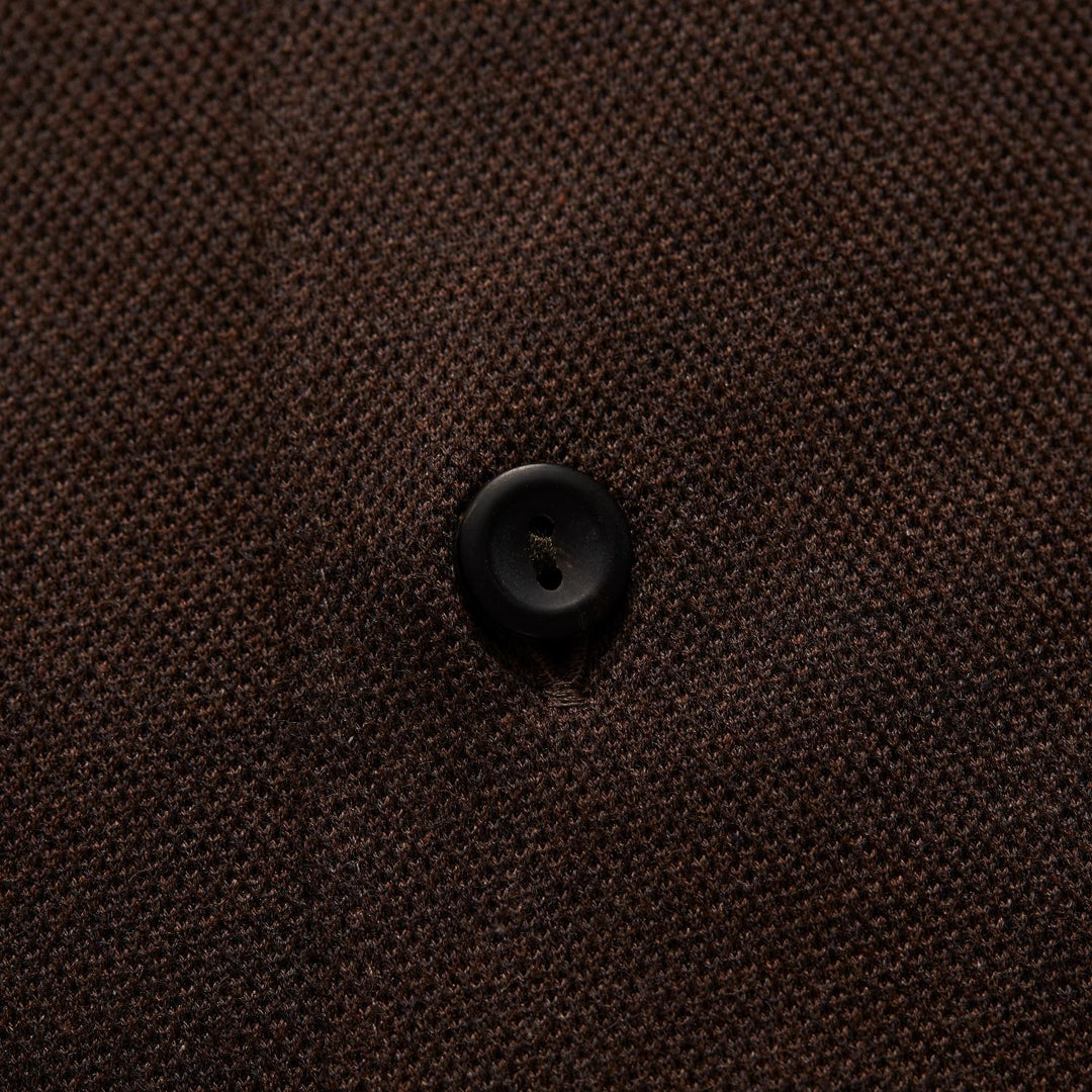 Eton overhemd jersey-100% katoen-HEREN SHIRTS-Bruin