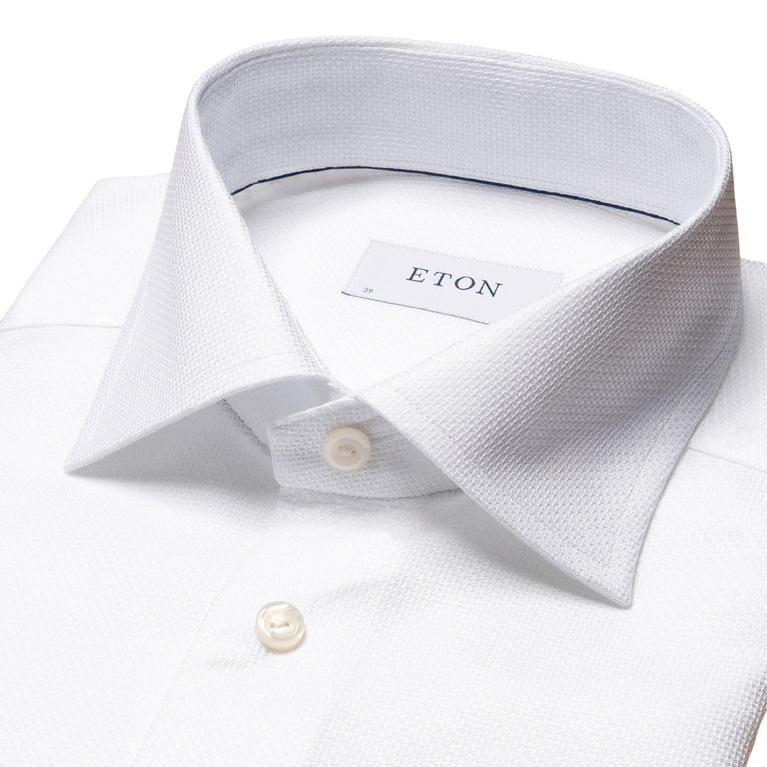 Eton overhemd slim-fit-100% katoen-HEREN SHIRTS-Wit