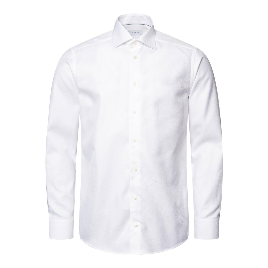 Eton overhemd slim-fit-100% katoen-HEREN SHIRTS-Wit