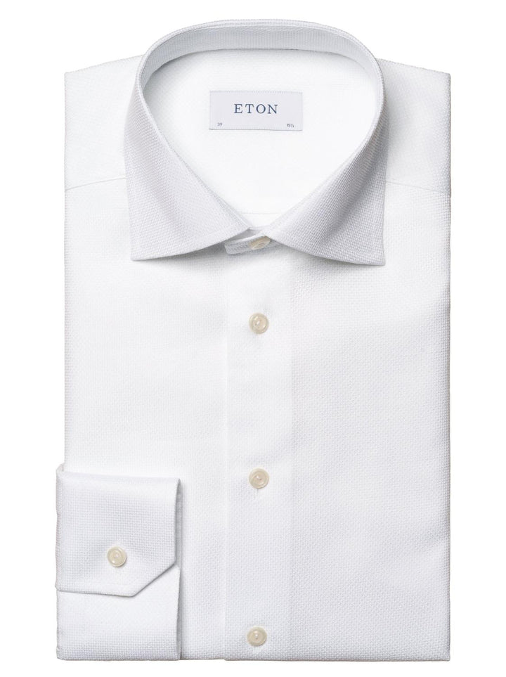 Eton overhemd slim-fit-100% katoen-HEREN SHIRTS-Wit