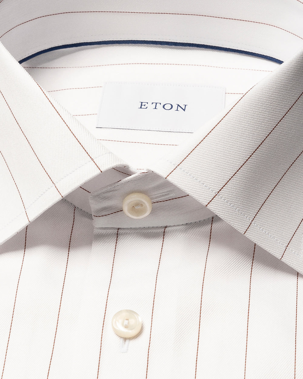 Eton Pin Contemporary Twill Shirt – Wit-100% katoen -HEREN SHIRTS-Wit